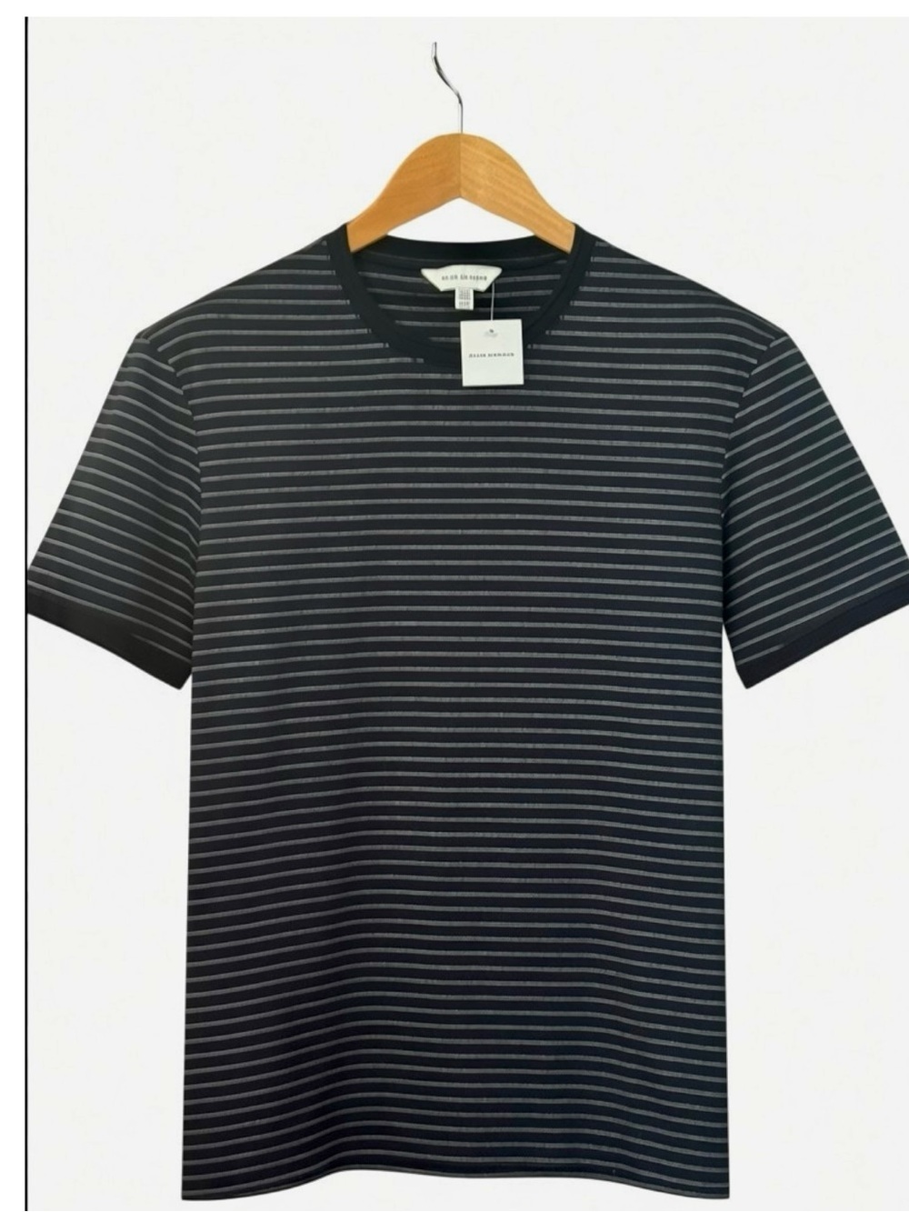 NWT Club Monaco Refined Stripe Tee - Navy/Bleu Marine - Size Medium